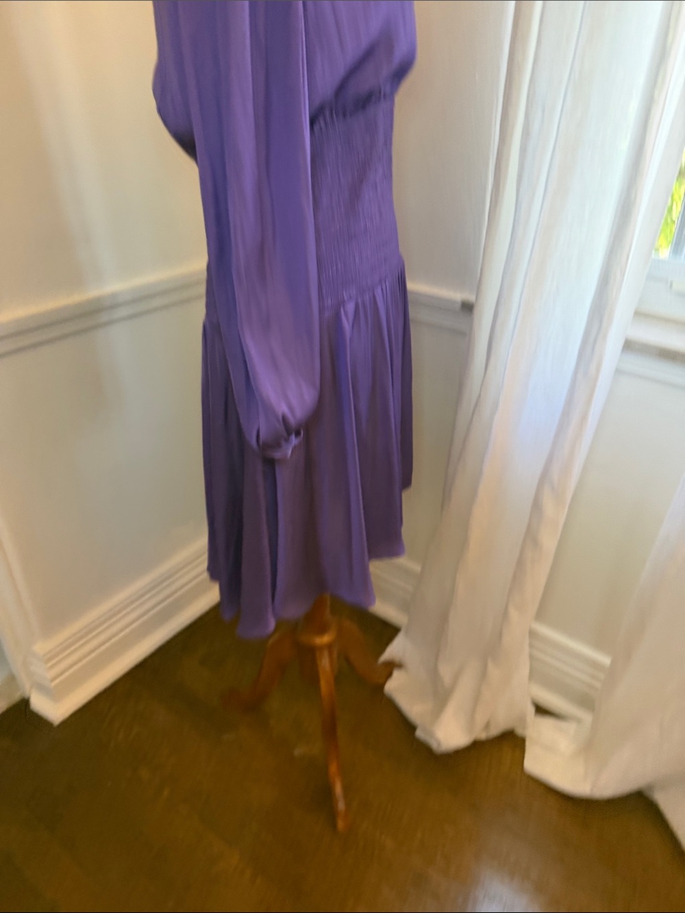 Maje violet Satin Dress - Picture 3 of 5